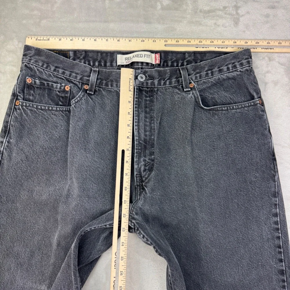Y2K Levi 550 Jeans Mens 40 Gray Relaxed Fit Tapered Leg Denim Streetwear 2005